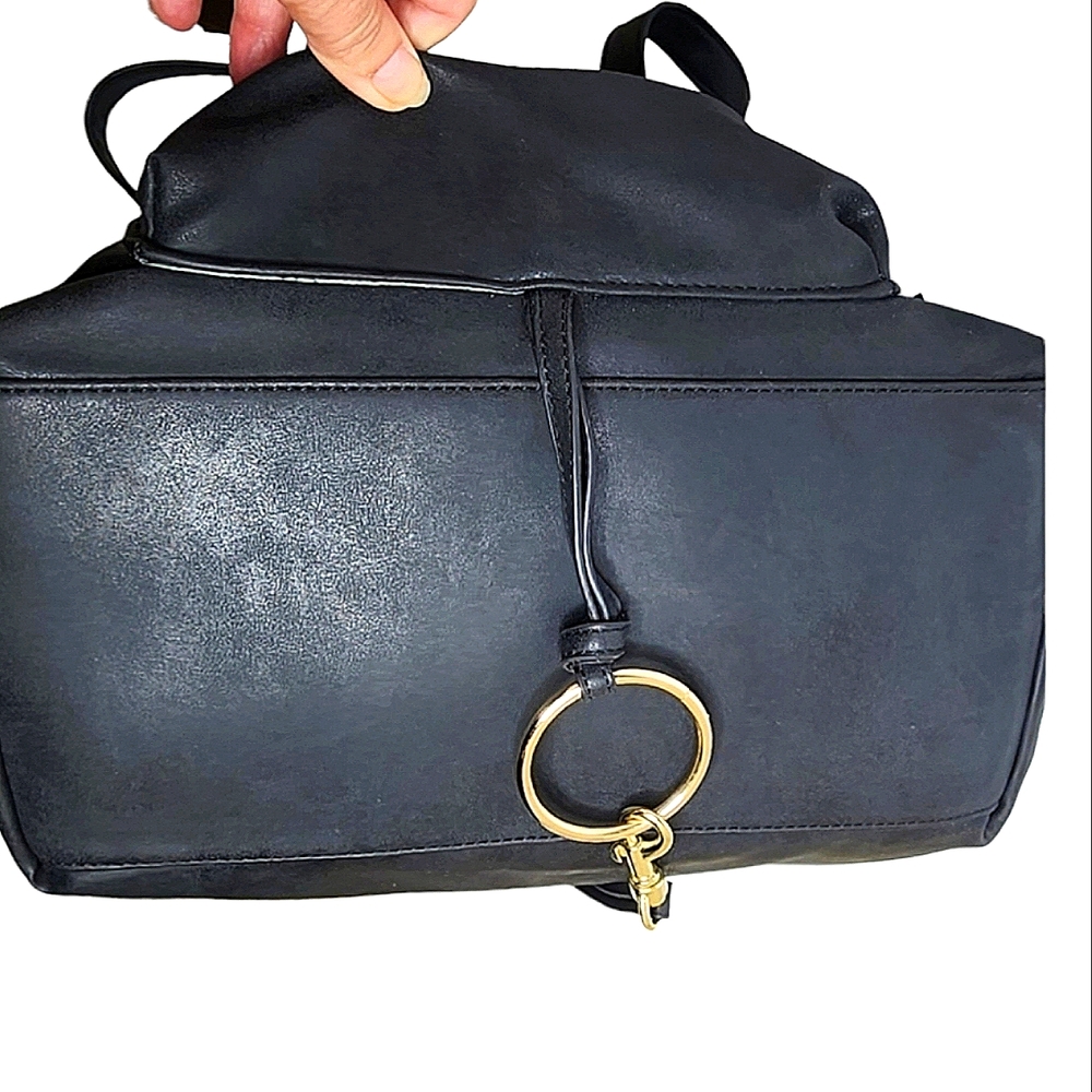 Tony Bianco leather shoulder bag black 44x30 cm - Picture 10 of 16